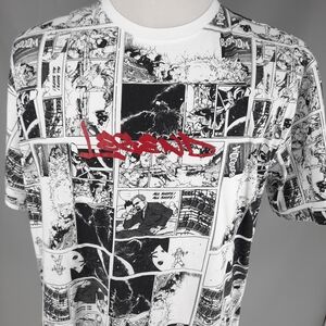 Legend Comic Strip Black and White T-shirt Men's 2XL All Over Print
